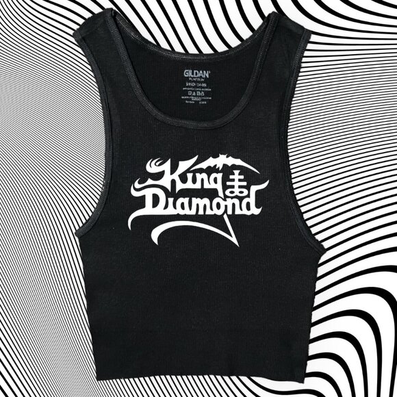 Tops - King Diamond Unisex Cropped Tank